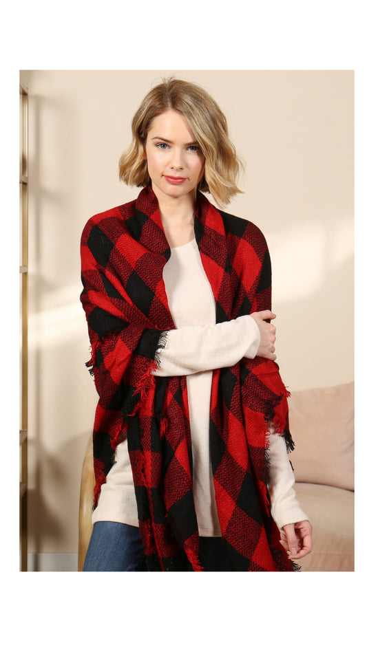 Red Buffalo Plaid Scarf
