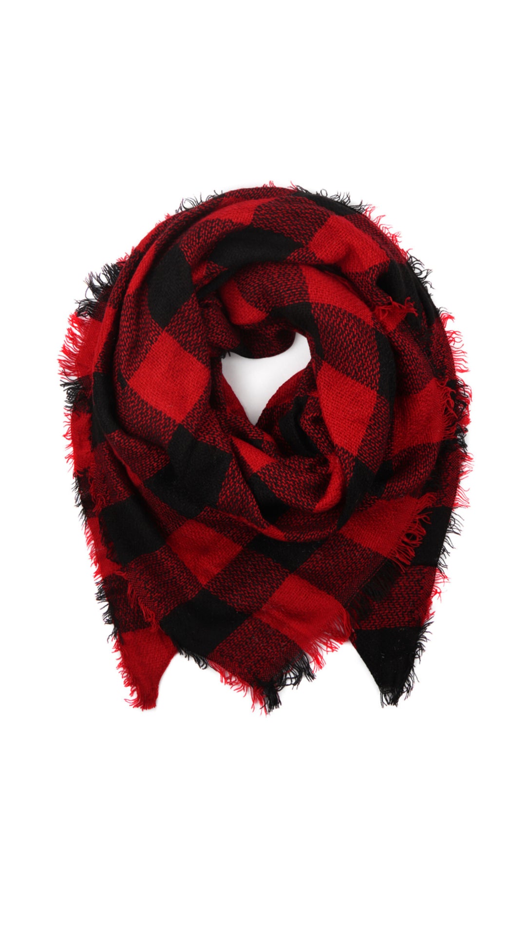 Red Buffalo Plaid Scarf